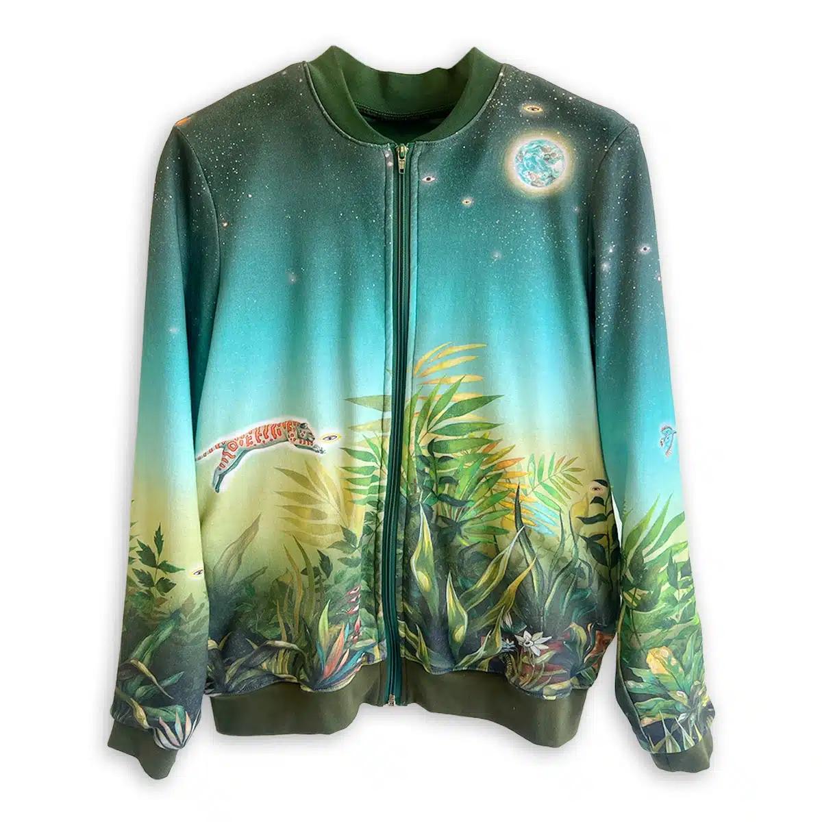 Cosmic Jungle Luxe Bomber Jacket