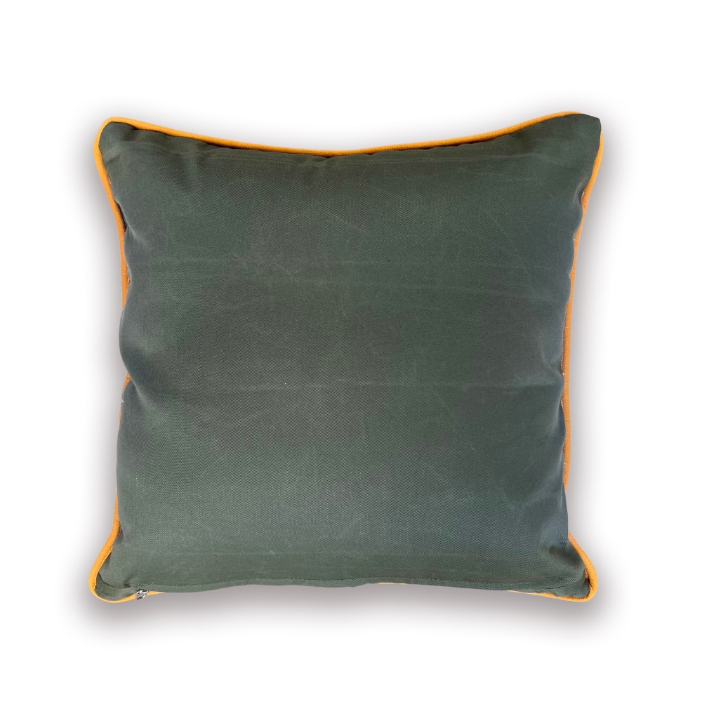 Scatter cushion featuring artwork by Ingrid Nuss Fine Art Gallery Wilderness Garden Route South Africa