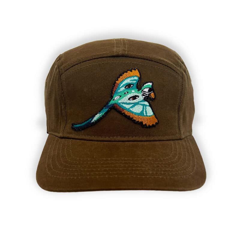 Cap featuring artwork by Ingrid Nuss Fine Art Gallery Wilderness Garden Route South Africa